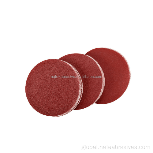 Zirconium Corundum Abrasive Pads 5Inch Red Sanding Paper Disc Furniture Polishing Disc Manufactory